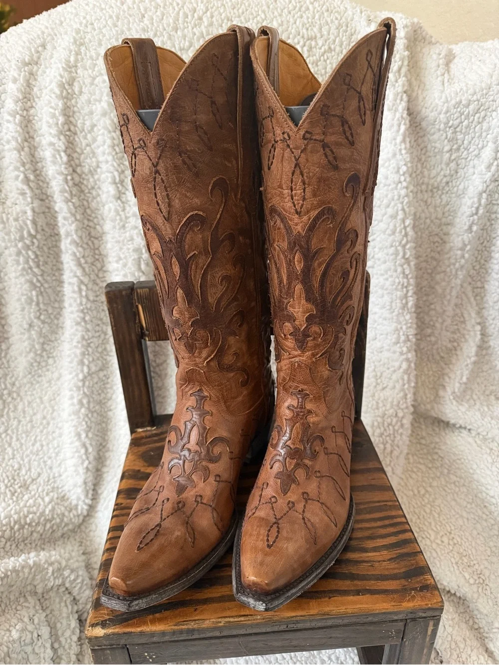 NEW Old Gringo Embroidered Brown Leather Western Cowgirl Boots - Picture 1 of 10
